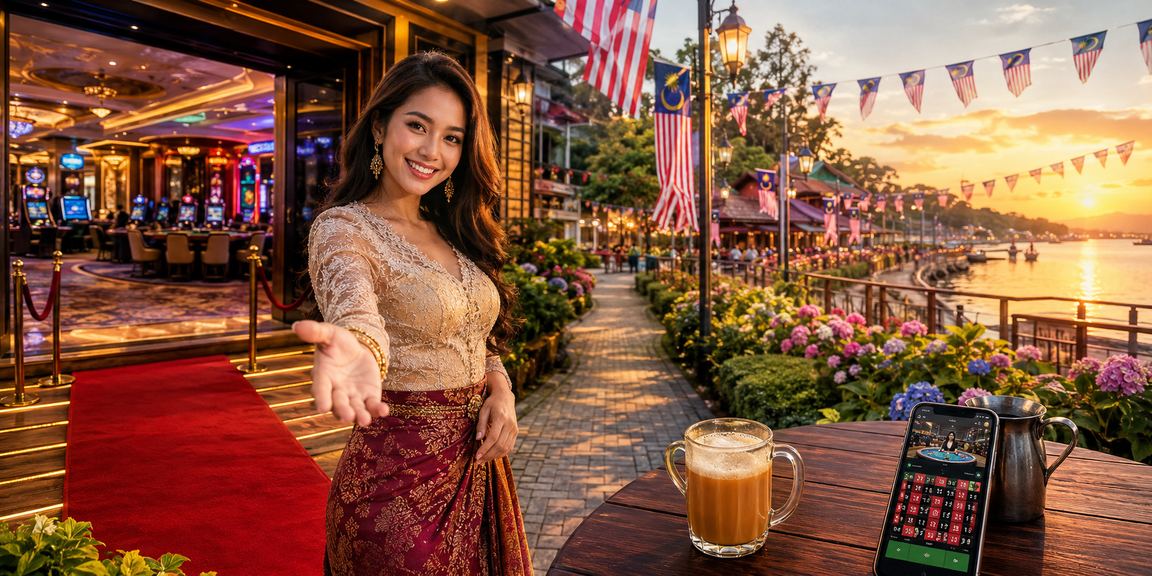 Pemain menggunakan aplikasi kasino mudah alih di Malaysia dengan antara muka moden