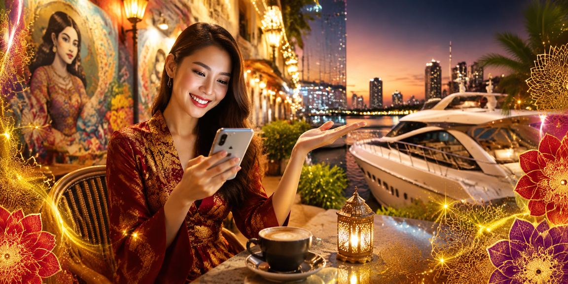 Pemain Penang menggunakan aplikasi mudah alih untuk menyemak odds perlawanan